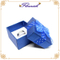 Blaues Kunstpapier-kundenspezifisches Logo und Design-Vollfarbarmband-Schmuck-Papierbox