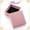 Quadratische romantische rosa und grau bedruckte Schmuckschatulle