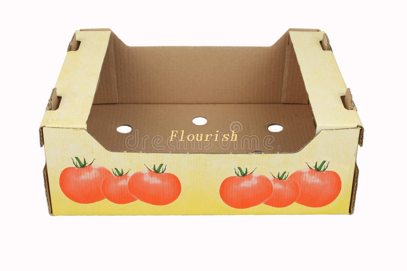 Biologisch abbaubare Lebensmittelbox mit frischem Obst und Gemüse in Lebensmittelqualität für den Supermarkt