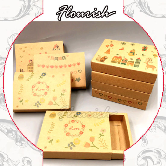 Speziell entwickelte Flip Top Kraftpapier Candy Box