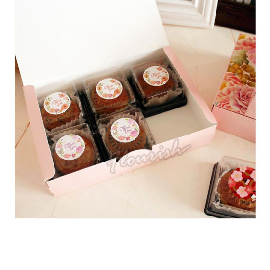 6 Stück Pack Cupcake Box mit Fenster