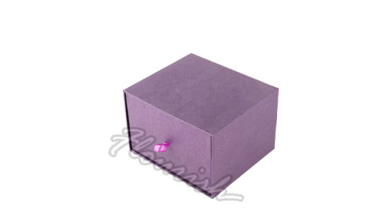 Burgund Farbe Premium Leinen Papier Geschenkverpackung Box