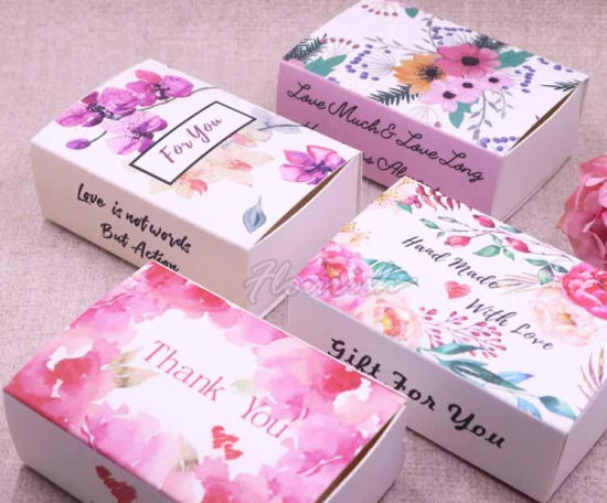 Schöne Florist Printing Art Paper Cupcake Box