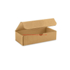 Einzelhandelspreis Benutzerdefiniertes Logo Gedruckte faltbare weiße und braune Kraftpapier-Paketbox