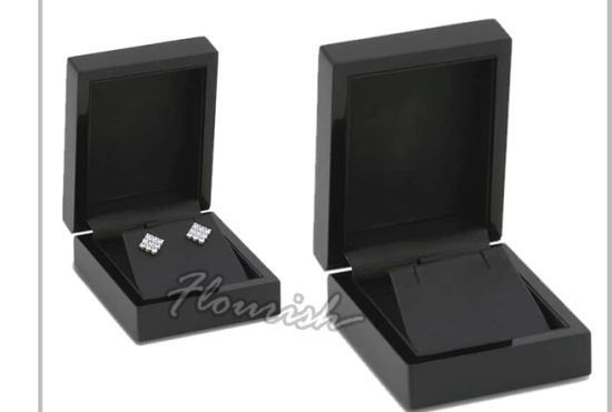 China Großhandel Custom Navy Halskette und Ohrring Papierboxen