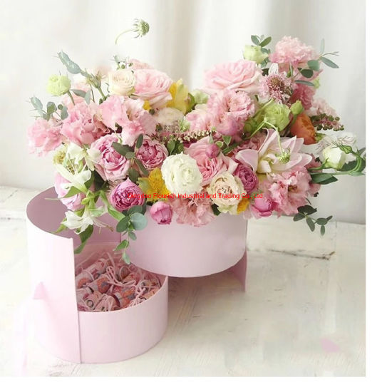 Maßgeschneiderte Hochzeitszeremonie Dekorieren von Blumenverpackungsbox