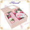Rosa Farbe Valentinstag Vorschlag Blumen Geschenkverpackung Box mit Fenster