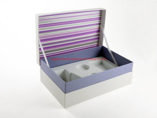 Goldfolie Karton Kosmetikpapier Box mit Magnetverschluss