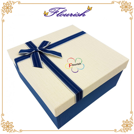Premium Blue Color Shirt Gürtel Geburtstag Geschenkverpackung Box für Freund