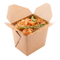 Natürliche braune Farbe Kraftpapier in Lebensmittelqualität Faltbarer Fast-Food-Salat-Burger-Box