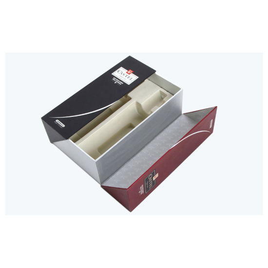 Starke langlebige Hochleistungs-Wellpappe Fine Wine Champagne Triangular Tube Box
