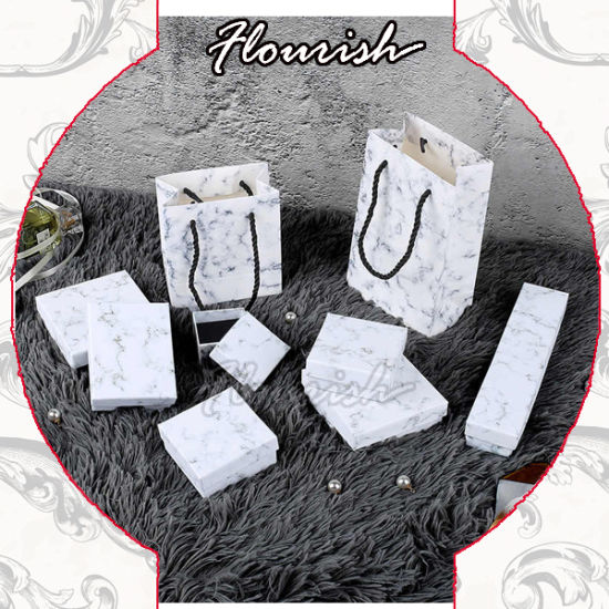 Hot Sale New Design Elegante Marmorfarbe Schmuck Geschenkverpackung Box