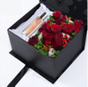 Quadratische Pappblumen-Parfüm-Verpackungsbox für Valentinsgrüße mit Fenster