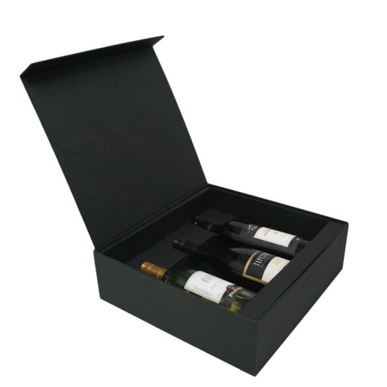 Black Cardboard Spirit Vodka Verpackungsbox