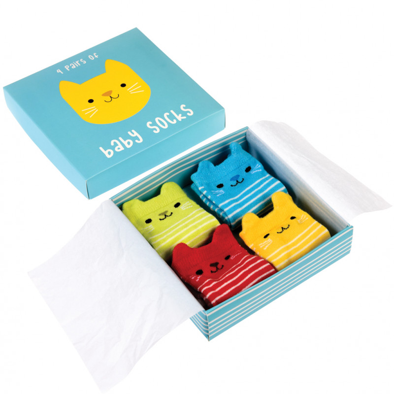 Benutzerdefinierte quadratische rosa Pappe Babyhandschuhe und Socken Verpackungsbox