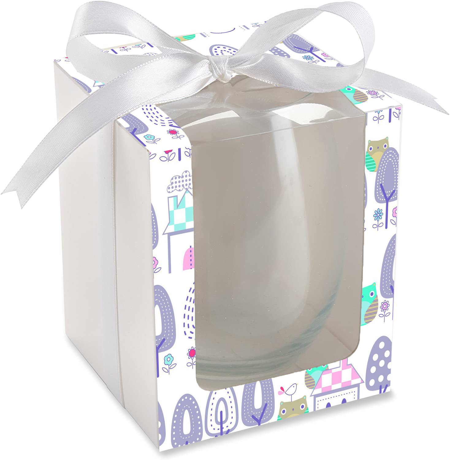 Benutzerdefinierte Kraftpapier Bier Glas Verpackung Geschenkbox