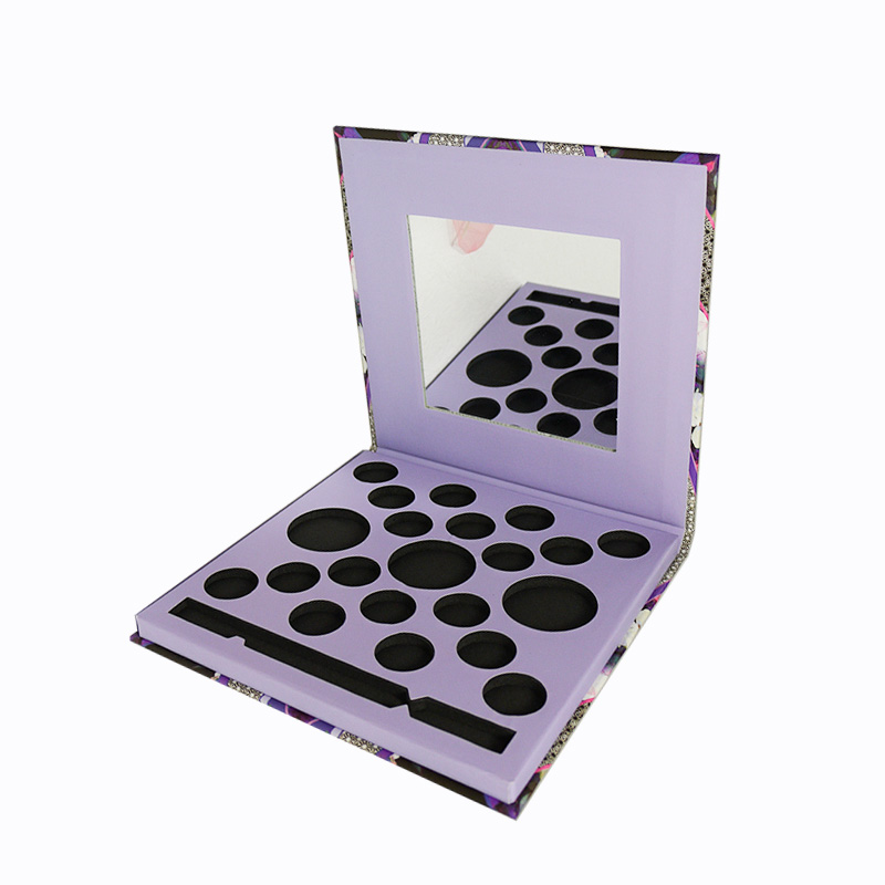 Hot Stamping Karton Make-up Pinsel Verpackungsbox mit PVC-Tablett